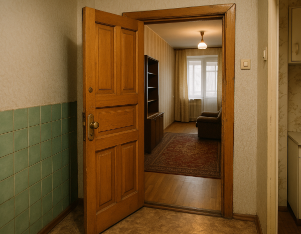 Открытая дверь в квартире